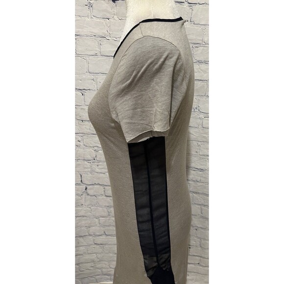 AllSaints Spitalfields Shirt Dress Woman’s Modal Silk Gray Lightweight Size 4 - Picture 3 of 5